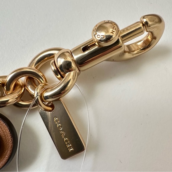 Coach Pear Bag Charm In Signature Canvas Style C8249 - Picture 8 of 10